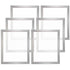 Screen Printing Kit, 6 Pieces Aluminum Silk Screen Printing Frames, 20x24inch Silk Screen Printing Frame with 160 Count Mesh, High Tension Nylon Mesh and Sealing Tape for T-shirts DIY Printing