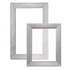 Screen Printing Kit, 2 Pieces Aluminum Silk Screen Printing Frames20.3 x 25.4/25.4 x 35.6cm 110 Count Mesh, 2 Tapes and Screen Printing Squeegees and Transparency Films for T-shirts DIY