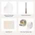 Screen Printing Kit, 2 Pieces Aluminum Silk Screen Printing Frames20.3 x 25.4/25.4 x 35.6cm 110 Count Mesh, 2 Tapes and Screen Printing Squeegees and Transparency Films for T-shirts DIY
