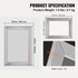 Screen Printing Kit, 2 Pieces Aluminum Silk Screen Printing Frames20.3 x 25.4/25.4 x 35.6cm 110 Count Mesh, 2 Tapes and Screen Printing Squeegees and Transparency Films for T-shirts DIY