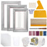 3pcs Screen Printing Kit 110 Mesh Aluminum Frames Squeegee DIY T-Shirt
