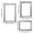 3pcs Screen Printing Kit 110 Mesh Aluminum Frames Squeegee DIY T-Shirt