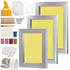 3pcs Screen Printing Kit 110 Mesh Aluminum Frames Squeegee DIY T-Shirt