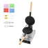 Commercial Bubble Waffle Maker, 1400W Egg Pancake Baker Machine, Non-Stick Stainless Steel Egg Bubble Puff, 180° Rotatable, Temp and Time Control, Wooden Handle, for Restaurant Bakery Snack Bar