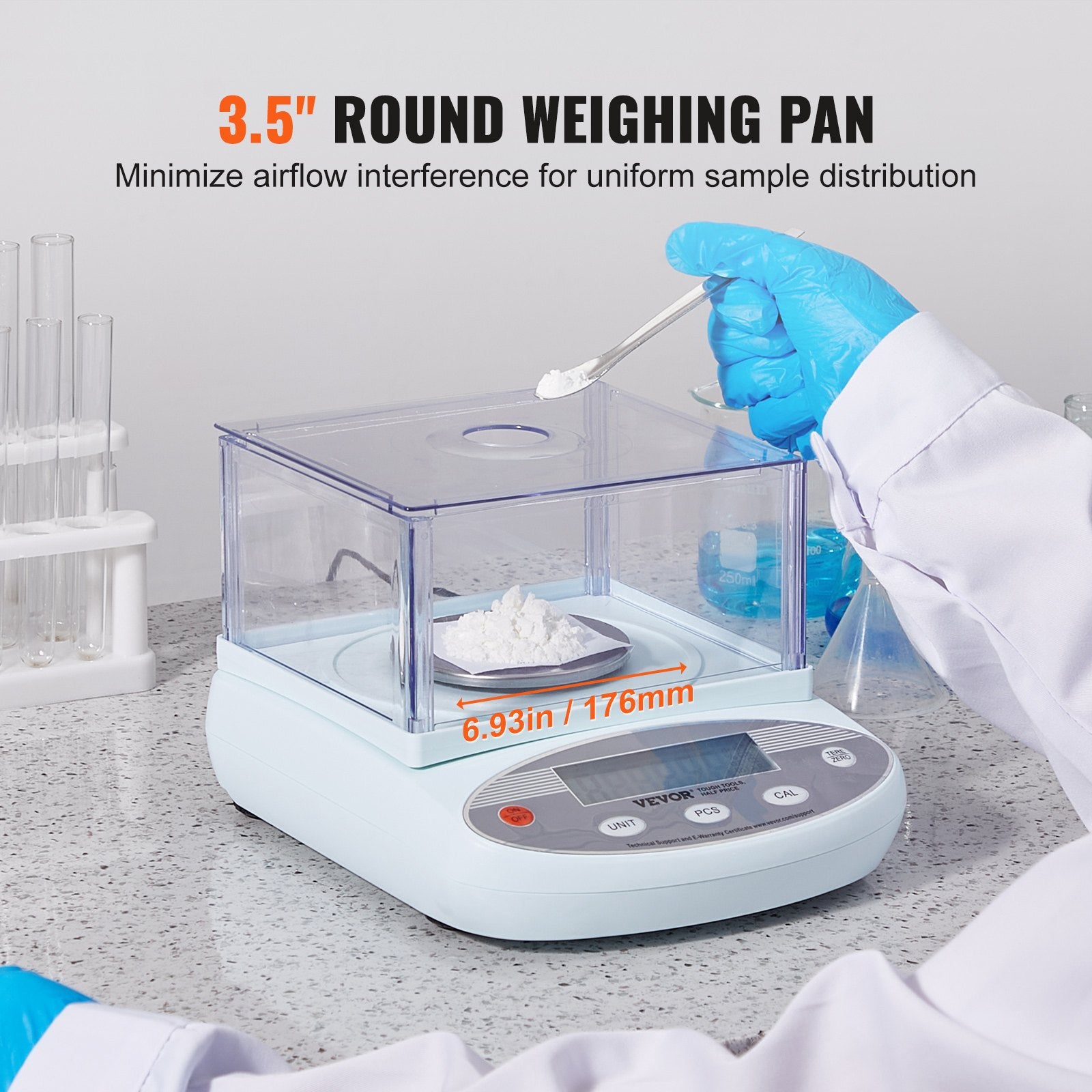Analytical Balance Lab Scale 500g x 0.001g 13 Units with Windshield LCD