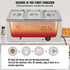 3-Pan Commercial Food Warmer, 16.5L Electric Steam Table, 1200W Professional Countertop Stainless Steel Buffet Bain Marie with 30 - 85℃ Temp Control for Catering and Restaurants, Silver