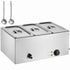 3-Pan Commercial Food Warmer, 16.5L Electric Steam Table, 1200W Professional Countertop Stainless Steel Buffet Bain Marie with 30 - 85℃ Temp Control for Catering and Restaurants, Silver