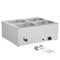 Commercial Food Warmer 1500W 4 Pan Electric Bain Marie Buffet Steam Table