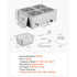 Commercial Food Warmer 1500W 4 Pan Electric Bain Marie Buffet Steam Table