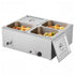Commercial Food Warmer 1500W 4 Pan Electric Bain Marie Buffet Steam Table