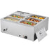Commercial Food Warmer 1500W 6 Pan Electric Bain Marie Buffet Steam Table