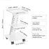 Trolley Cart Dental Lab Mobile Rolling Serving Cart 3 Layers with Socket