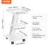 Trolley Cart Dental Lab Mobile Rolling Serving Cart 3 Layers with Socket
