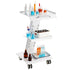 Trolley Cart Dental Lab Mobile Rolling Serving Cart 3 Layers with Socket