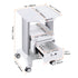 2 Tiers Lab Carts Mobile Medical Cart with 1 Drawer & 1 Top Tray White