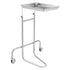 Stainless Steel Lab Cart with Single Tray & 2 Silent Wheels for Lab Clinic