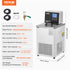 Laboratory Chiller Circulator, 6L Chiller Lab Low Temperature Cooling Liquid, 23°F-212°F Circulator Pump Chiller, LCD Display, 304 Stainless Steel Water Bath Recirculating Water Cooling Chiller