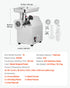 Commercial Electric Meat Grinder 5.5 Lbs/Min Sausage Stuffer Maker Kitchen