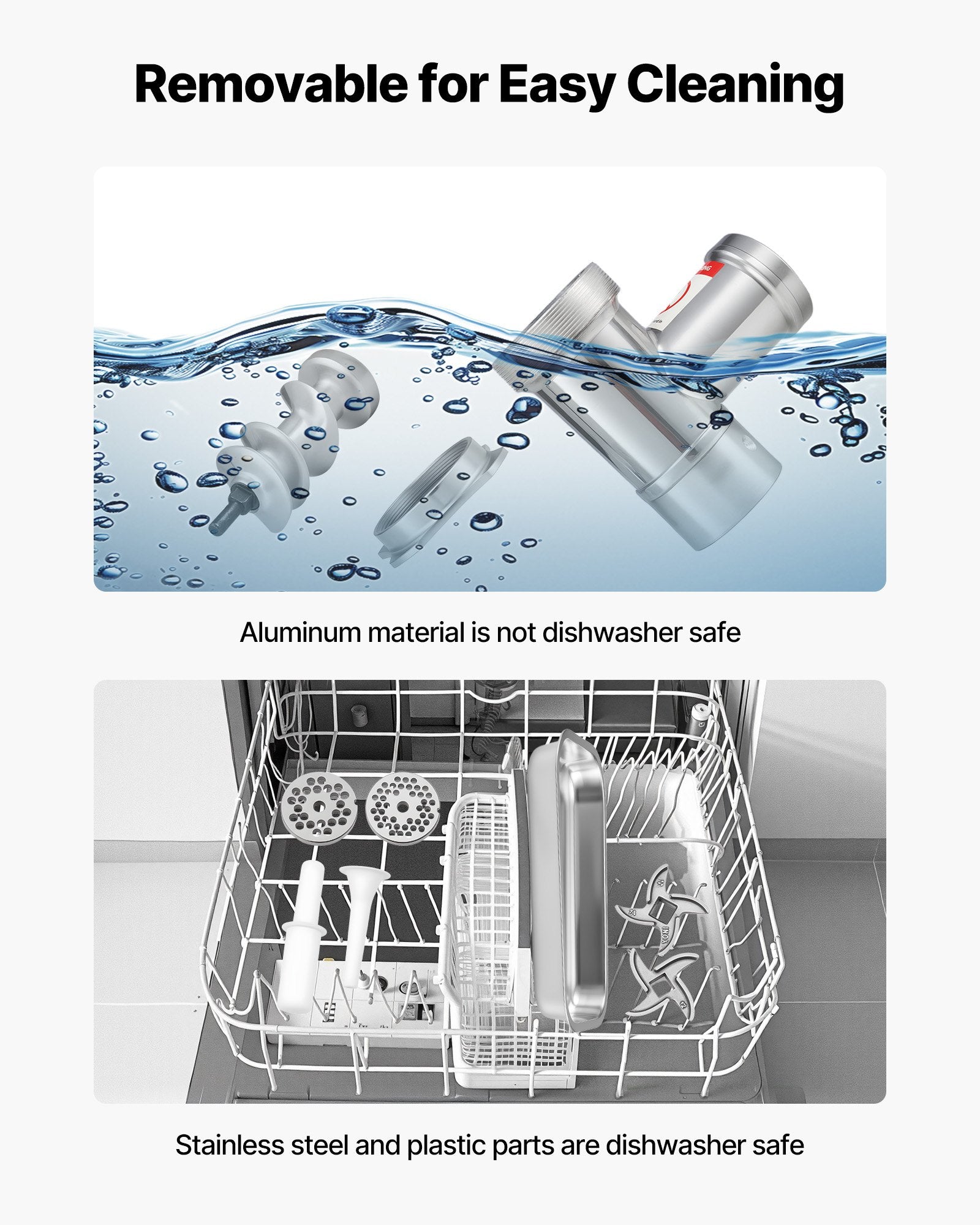 Commercial Electric Meat Grinder 5.5 Lbs/Min Sausage Stuffer Maker Kitchen