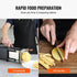 Electric French Fry Cutter, Potato Slicer with 1/2-Inch and 3/8-Inch Stainless Steel Blades, Potato Cutter Chopper w/ Anti-slip Feet, Great for Potato, French Fries, Cucumber, Vegetables, Carrot