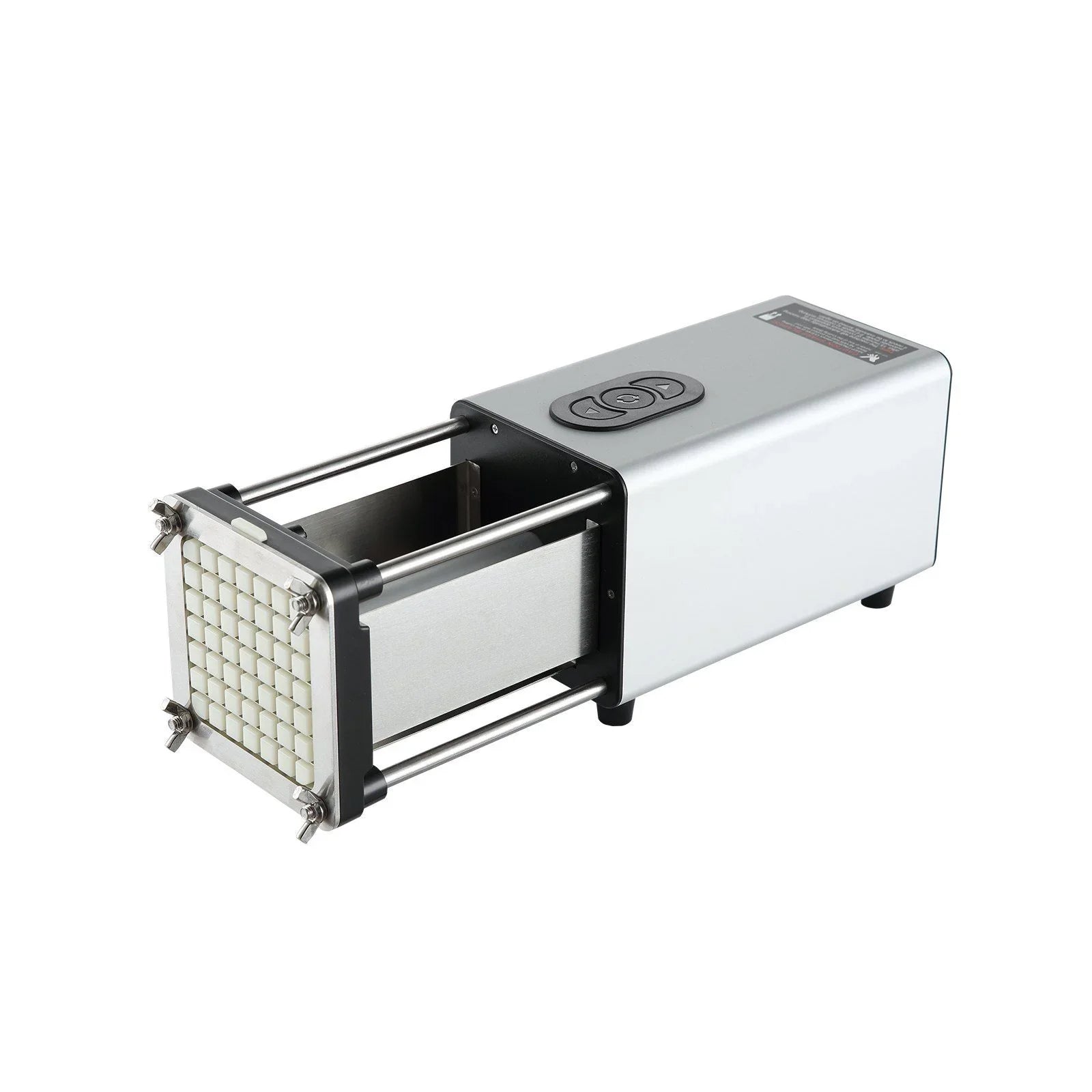 Electric French Fry Cutter, Potato Slicer with 1/2-Inch and 3/8-Inch Stainless Steel Blades, Potato Cutter Chopper w/ Anti-slip Feet, Great for Potato, French Fries, Cucumber, Vegetables, Carrot