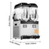12Lx2 Tank Commercial Slushy Machine Margarita Smoothie Frozen Drink Maker