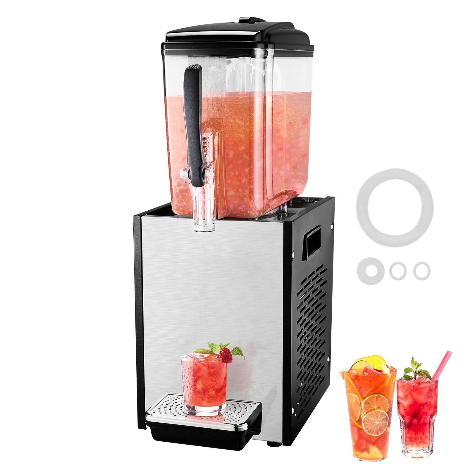 Commercial Beverage Dispenser 12L Cold Juice Ice Drink Dispenser for Party