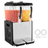 Commercial Beverage Dispenser, 2 Tanks 12 L Per Tank Juice Dispenser, 286W Stainless Steel Ice Tea Drink Machine with 7℃-12℃ Cooling Temperature, for Cold Drink Restaurant Bar Party