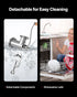 Heavy Duty Meat Grinder Manual Sausage Filler Stainless Steel with Clamp