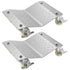 2 Pack Tire Wheel Dollies 2200lb Car Skates 12x16in Steel Vehicle Dolly