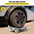 2 Pack Tire Wheel Dollies 2200lb Car Skates 12x16in Steel Vehicle Dolly