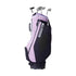Golf Cart Bag with 14 Way Organizer Divider Top, 36” Multiple Pockets Premium Cart Bag, Durable Golf Bags with Handles & Dust Cover & Detachable Strap for Men & Women, Black Purple