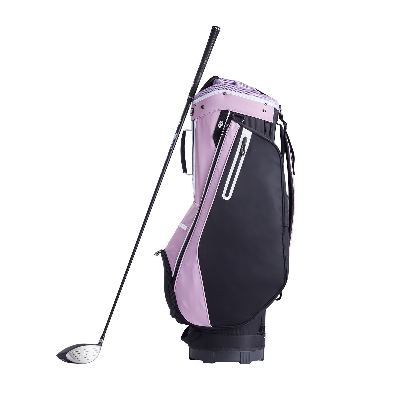 Golf Cart Bag with 14 Way Organizer Divider Top, 36” Multiple Pockets Premium Cart Bag, Durable Golf Bags with Handles & Dust Cover & Detachable Strap for Men & Women, Black Purple