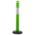 3 Pack Traffic Delineator Posts 1140mm Reflective Strips Fillable Base Green