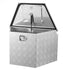 Trailer Tongue Box, 838 x 483 x 457 mm Aluminum Trailer Tongue Tool Box, Heavy Duty Storage Organizer with Lock & Keys, Utility Tool Chest for Pickup Truck Bed, RV, SUV, Off-Road Vehicle, Silver