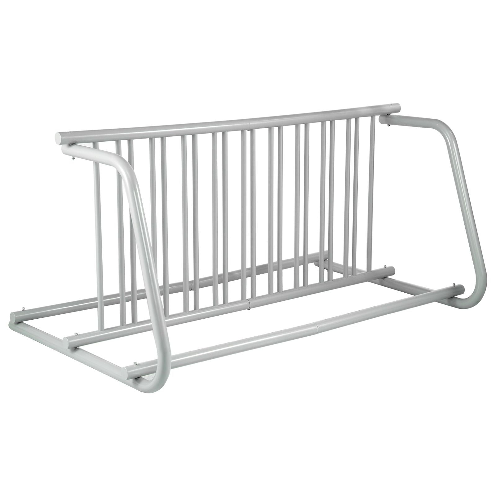 10 Bike Floor Rack Heavy Duty Steel Bicycle Storage Stand Dual-Sided 59 Inch
