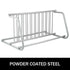 10 Bike Floor Rack Heavy Duty Steel Bicycle Storage Stand Dual-Sided 59 Inch