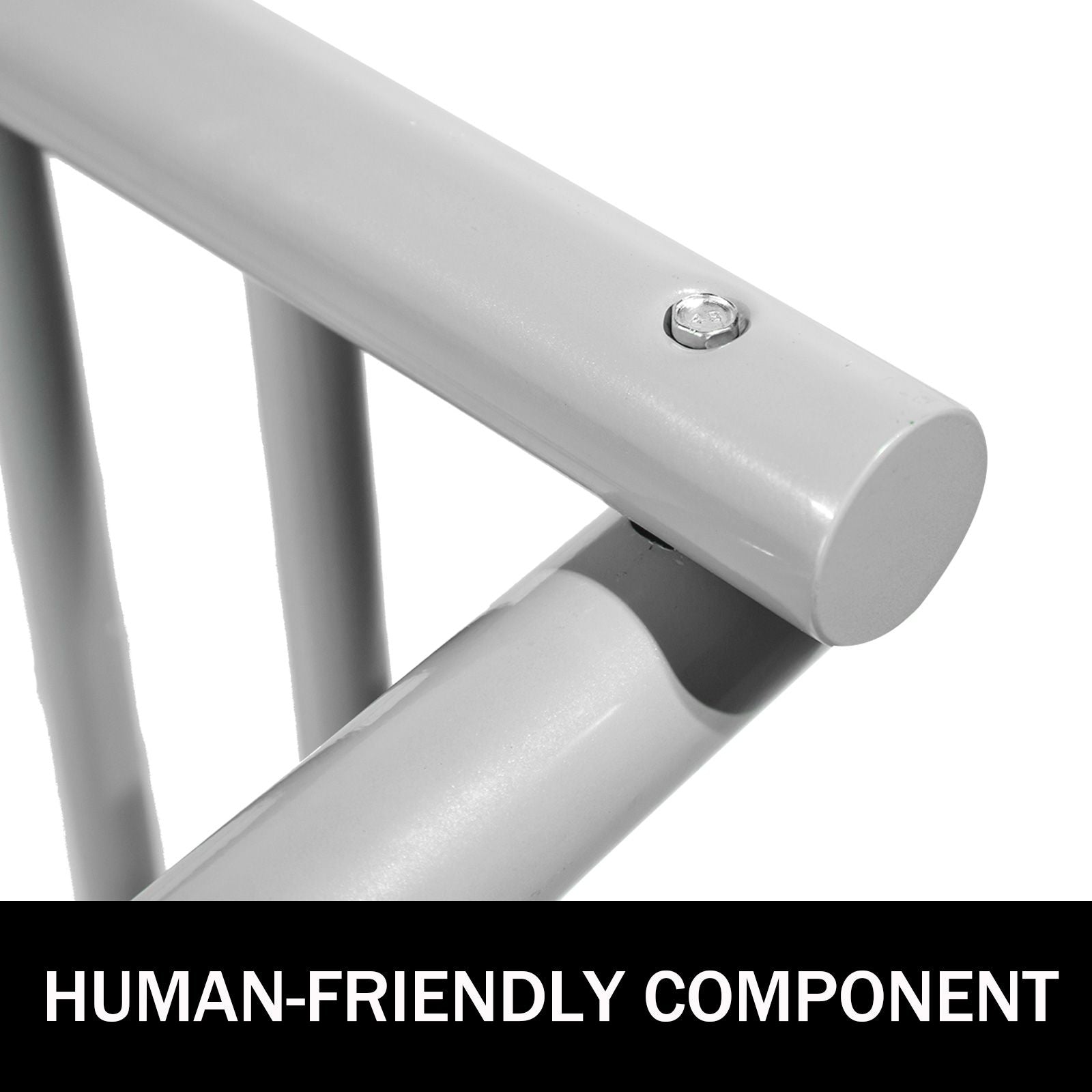 10 Bike Floor Rack Heavy Duty Steel Bicycle Storage Stand Dual-Sided 59 Inch