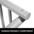 10 Bike Floor Rack Heavy Duty Steel Bicycle Storage Stand Dual-Sided 59 Inch