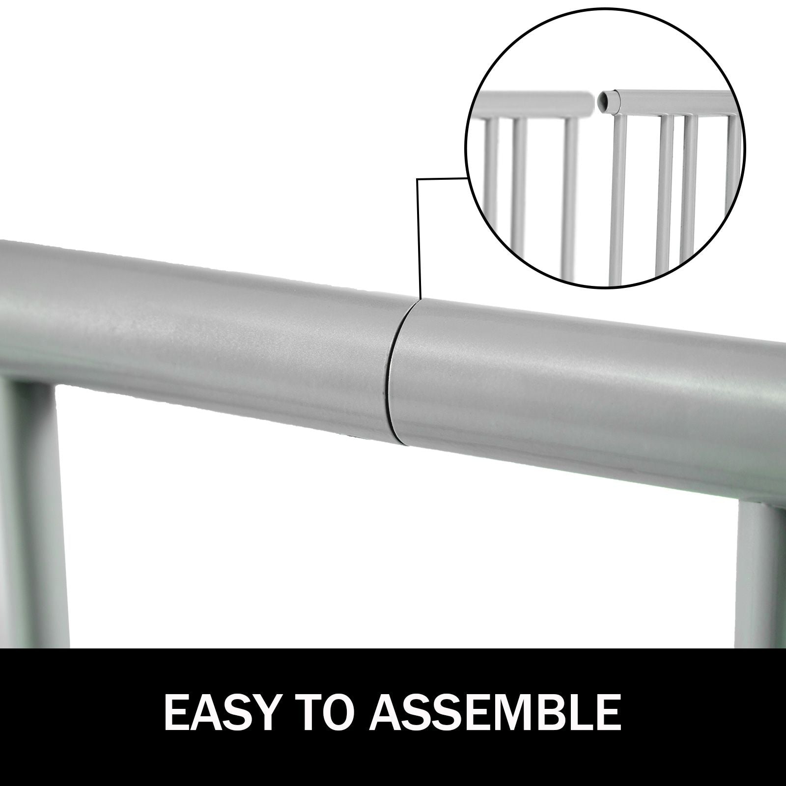 10 Bike Floor Rack Heavy Duty Steel Bicycle Storage Stand Dual-Sided 59 Inch