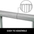 10 Bike Floor Rack Heavy Duty Steel Bicycle Storage Stand Dual-Sided 59 Inch