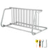 10 Bike Floor Rack Heavy Duty Steel Bicycle Storage Stand Dual-Sided 59 Inch