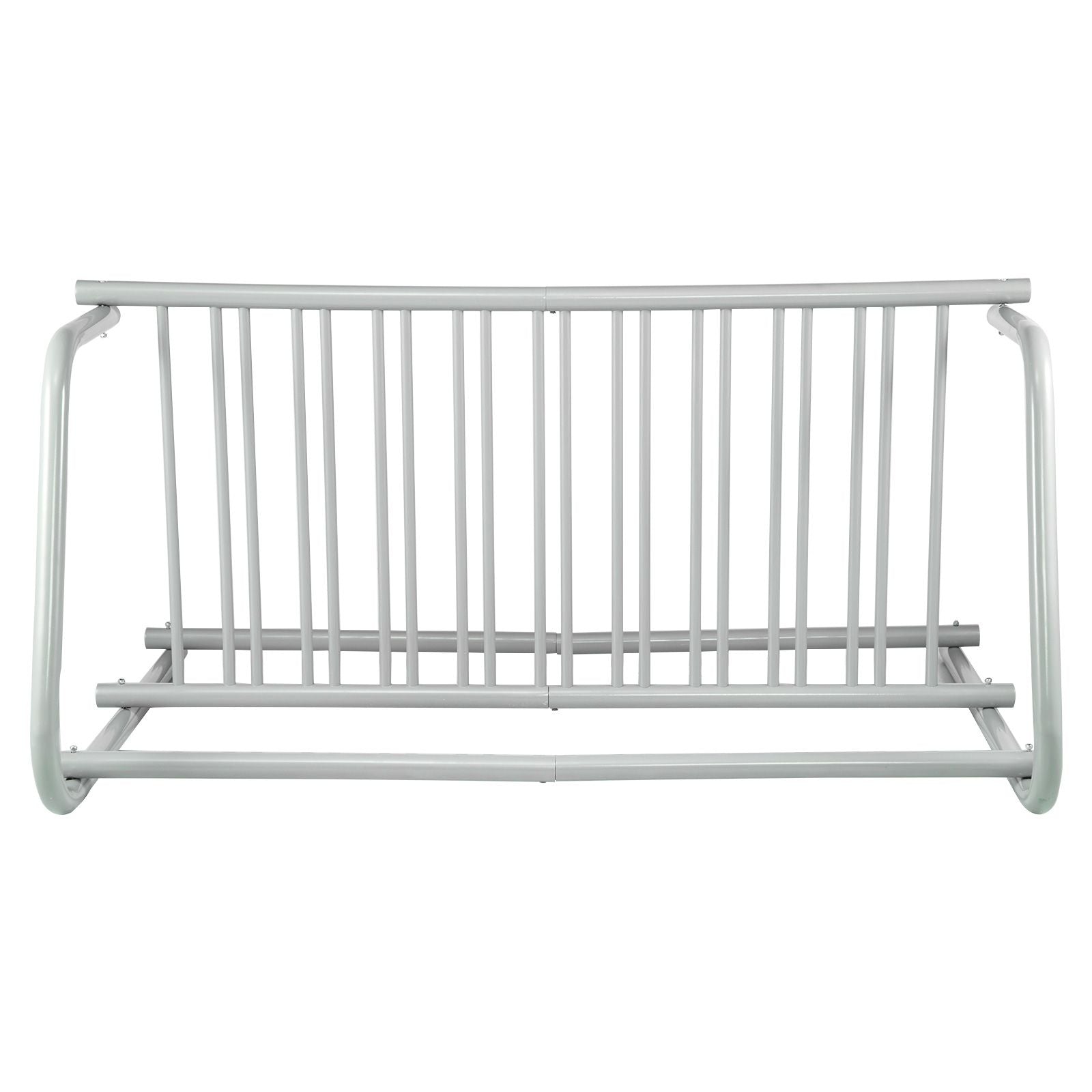 10 Bike Floor Rack Heavy Duty Steel Bicycle Storage Stand Dual-Sided 59 Inch