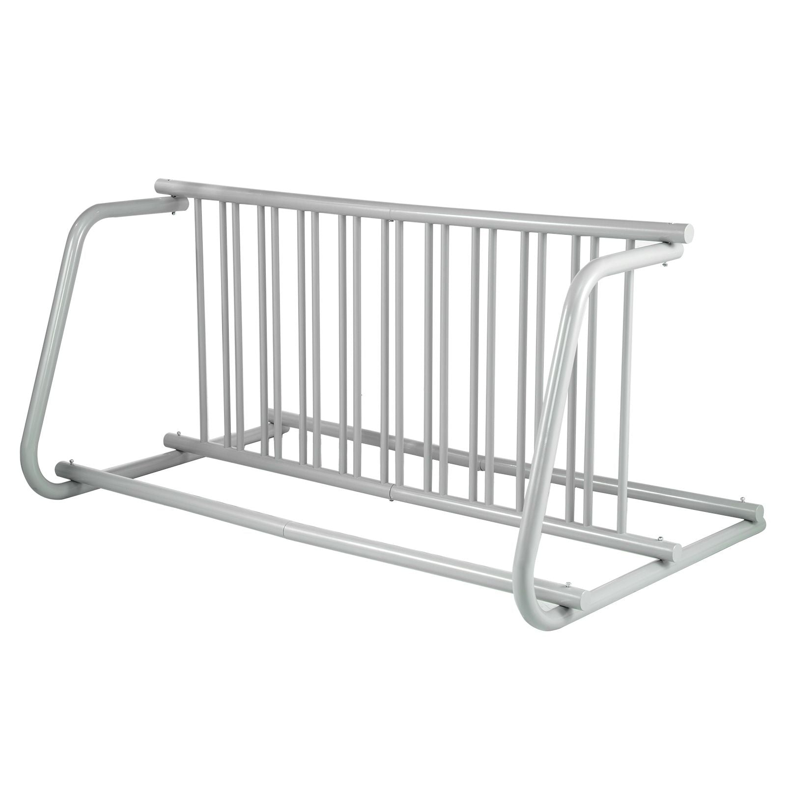 10 Bike Floor Rack Heavy Duty Steel Bicycle Storage Stand Dual-Sided 59 Inch