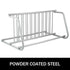 10 Holders Floor Bike Rack, 59" Length All-Steel Grid Bike Rack, 10-Bike Capacity Dual-Side Storage Stand for Garages Streets Yards Bike Events