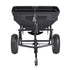 Tow Behind Broadcast Spreader, 130LBS Capacity, Tow/Push Garden Spreader with 13 in Tires, 30 Adjustable Setting & 9.8 ft Spreading Width, Lawn Spreaders for Seed, Fertilizer, Salt, Ice Melt