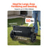 Walk-Behind Push Spreader, 22.6 kg Capacity, Drop Spreader with Hopper Grate, 18 in Spreading Width & 30 Settings, 10 in All Terrain Tires, Garden & Lawn Spreaders for Seed, Fertilizer