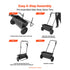Walk-Behind Push Spreader, 22.6 kg Capacity, Drop Spreader with Hopper Grate, 18 in Spreading Width & 30 Settings, 10 in All Terrain Tires, Garden & Lawn Spreaders for Seed, Fertilizer