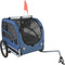 45kg Dog Bike Trailer Pet Bicycle Carrier Foldable Cart with Reflectors