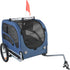 45kg Dog Bike Trailer Pet Bicycle Carrier Foldable Cart with Reflectors